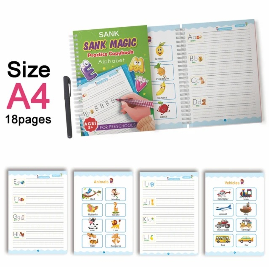 Learning Alphabet Sank Magic Workbook 